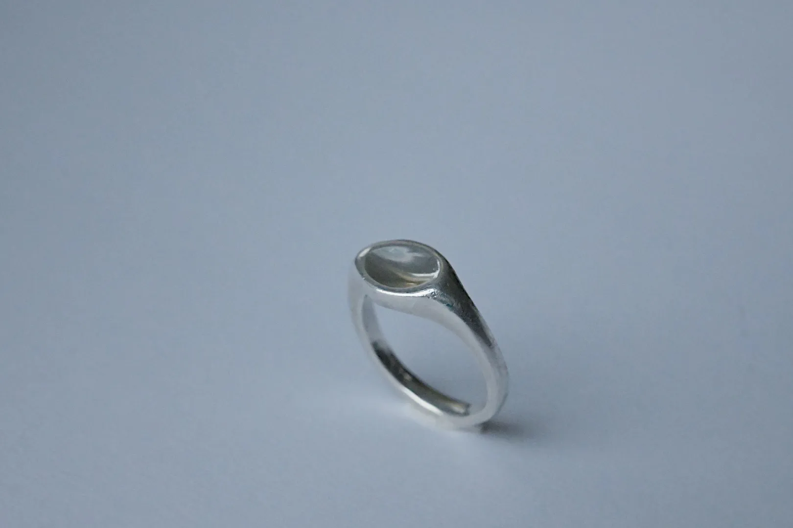 dagg, ring i återvunnet silver